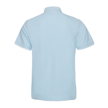QHA Men's Unisex Piqué Polo Shirt Cotton Blend Contrast Collar 11 Colours S–2XL