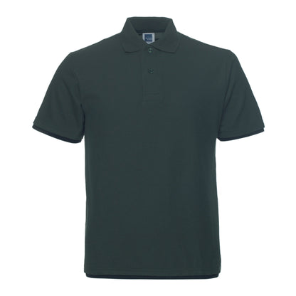 QHA Men's Unisex Piqué Polo Shirt Cotton Blend Contrast Collar 11 Colours S–2XL