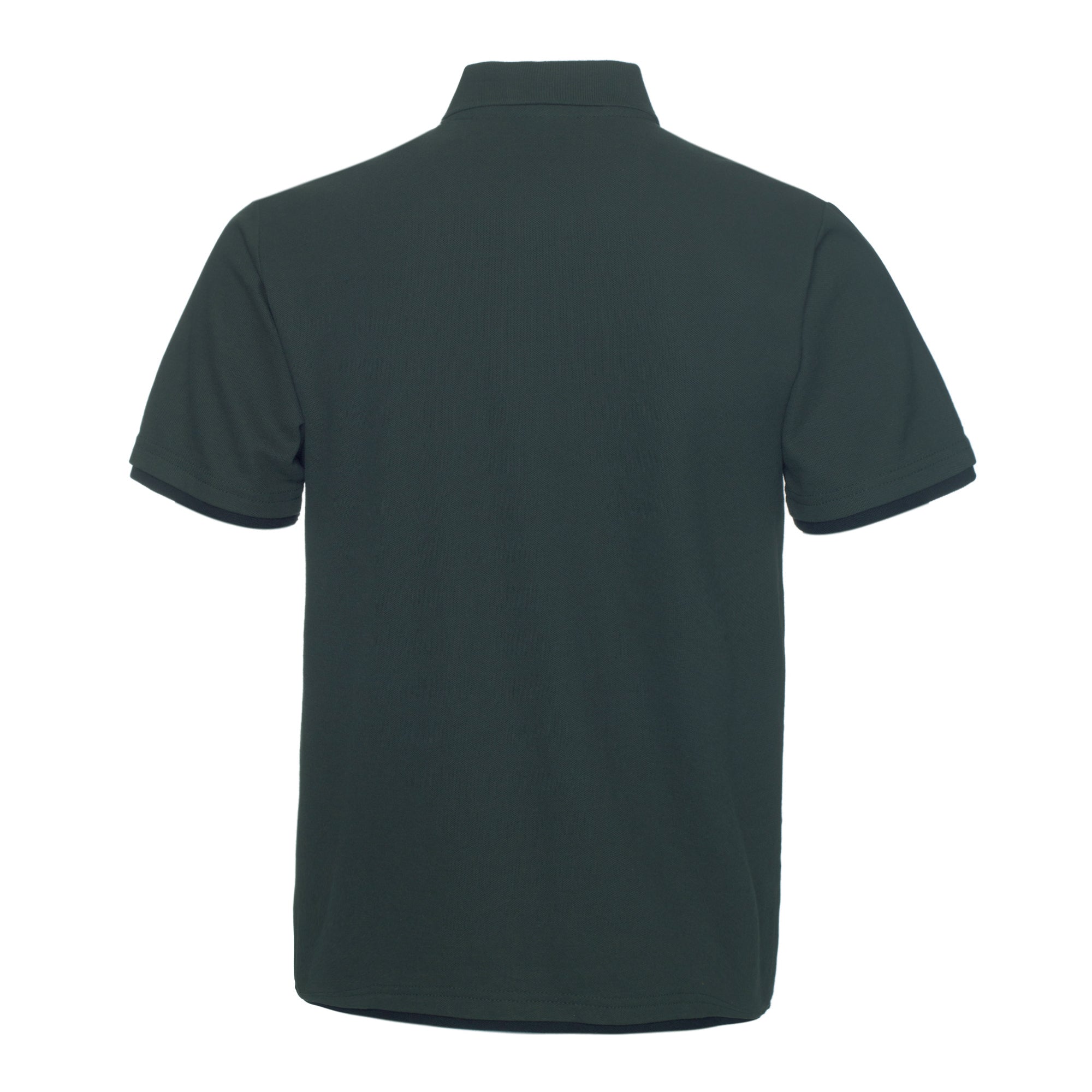 Polo QHA à manches courtes en coton piqué pour homme, vert/noir