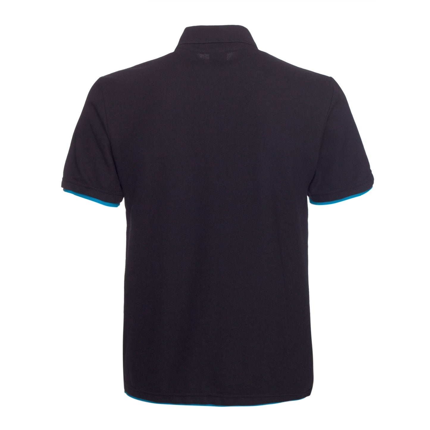 QHA Men's Unisex Piqué Polo Shirt Cotton Blend Contrast Collar 11 Colours S–2XL