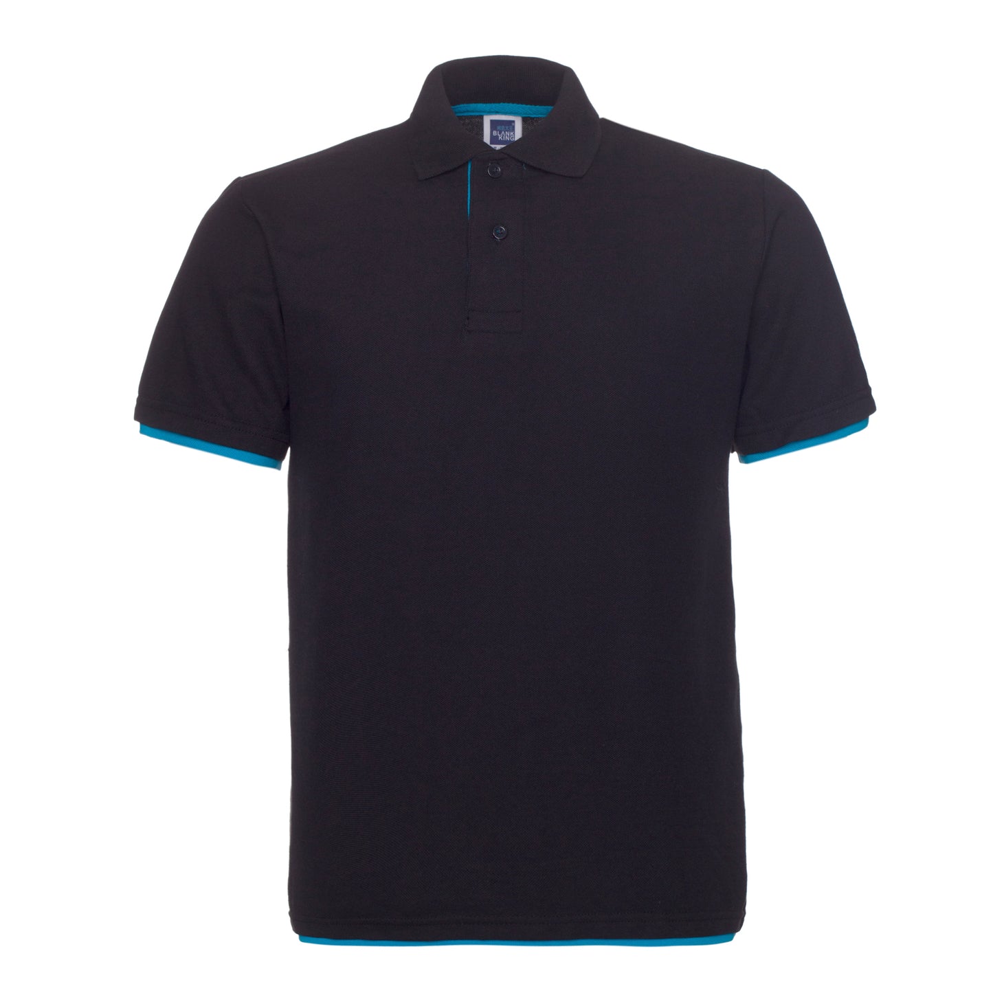 QHA Men's Unisex Piqué Polo Shirt Cotton Blend Contrast Collar 11 Colours S–2XL