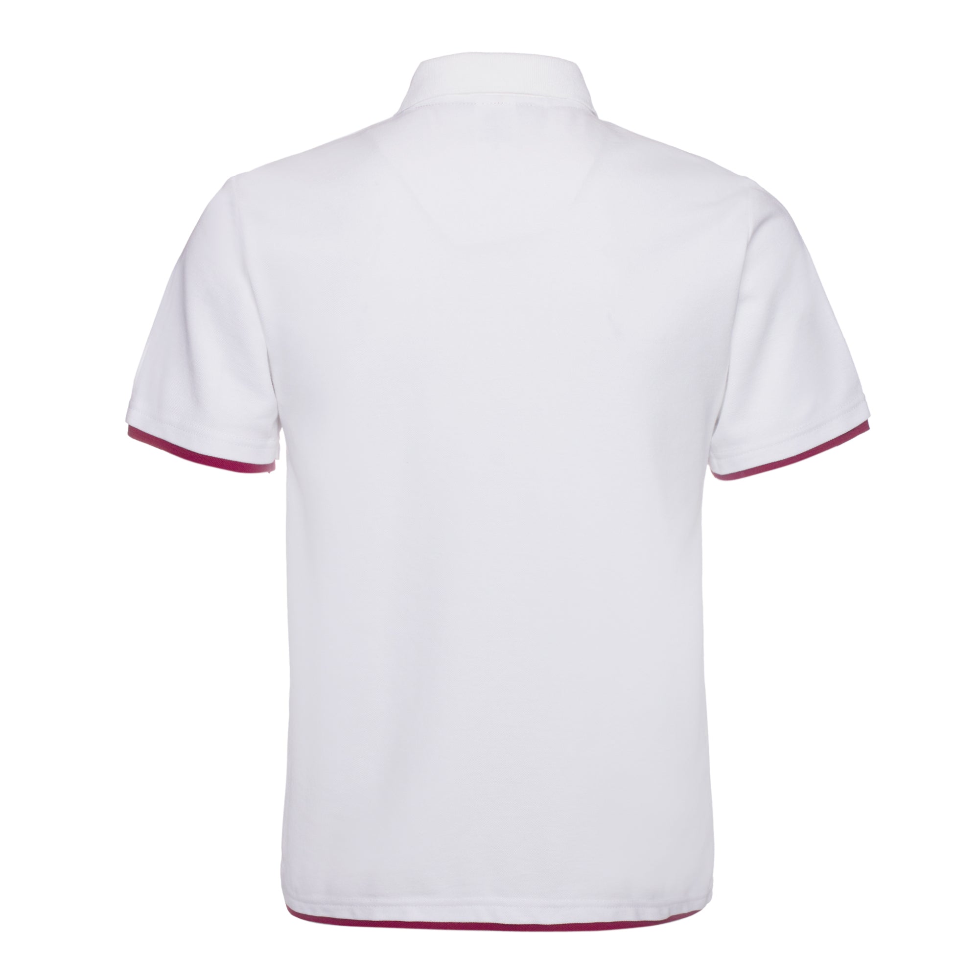 Polo QHA à manches courtes en coton piqué pour homme, blanc/marron