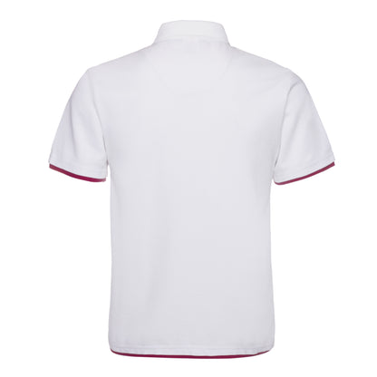 QHA Men's Unisex Piqué Polo Shirt Cotton Blend Contrast Collar 11 Colours S–2XL