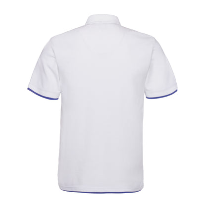 QHA Men's Unisex Piqué Polo Shirt Cotton Blend Contrast Collar 11 Colours S–2XL