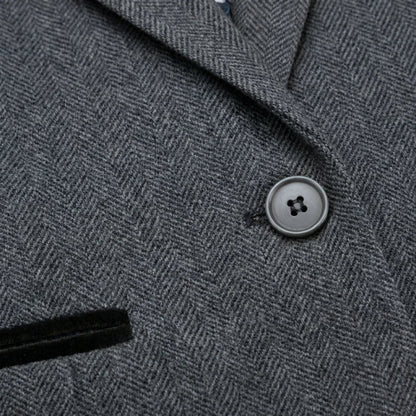 TruClothing Women's Grey Tweed Herringbone Blazer & Waistcoat | Office Suit Set