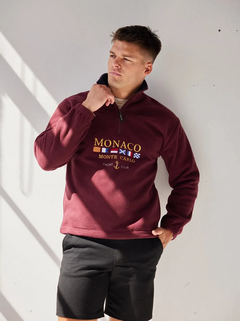Monaco Vintage Fleece Burgundy
