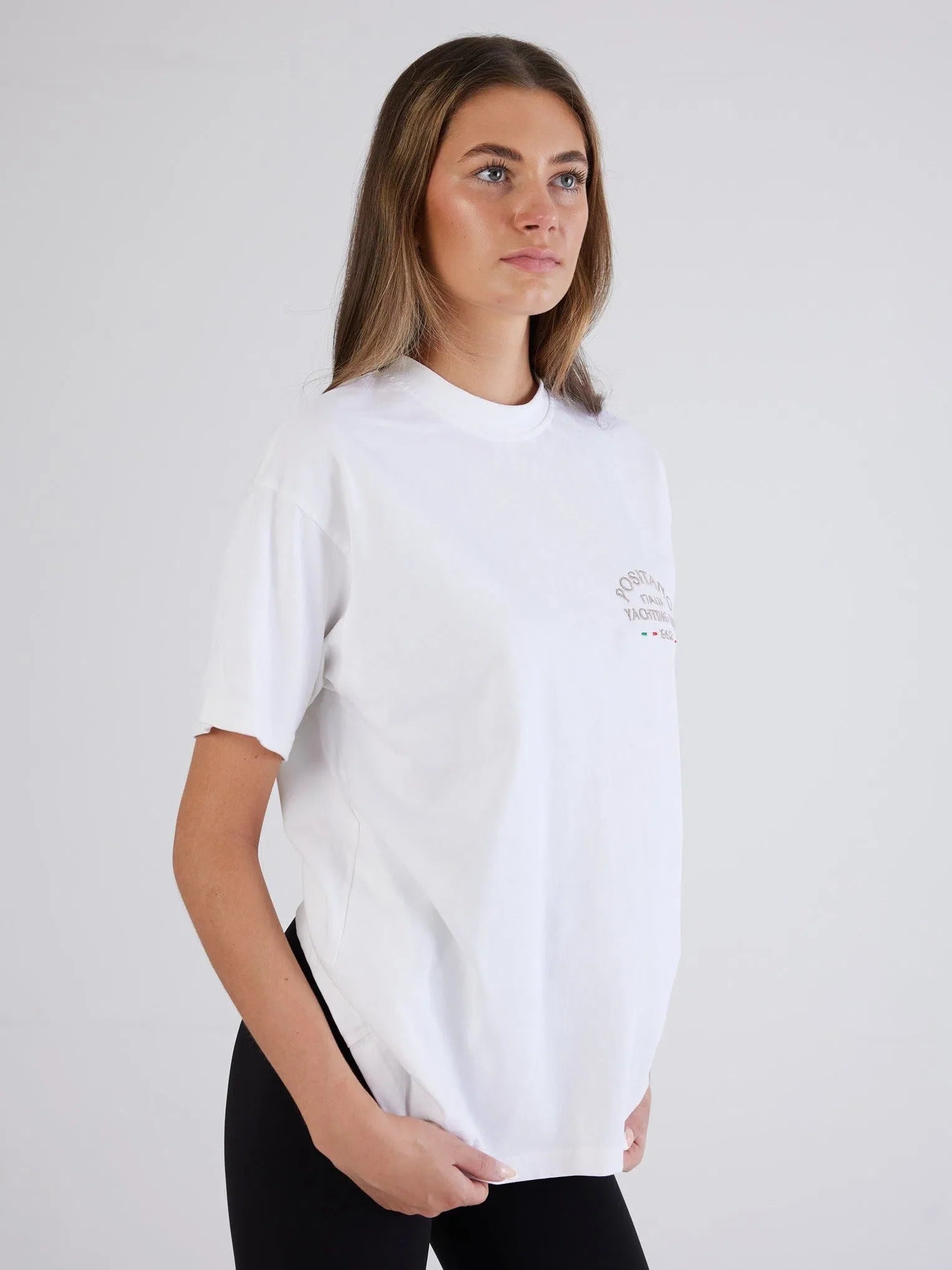 White Positano Small Logo T-Shirt
