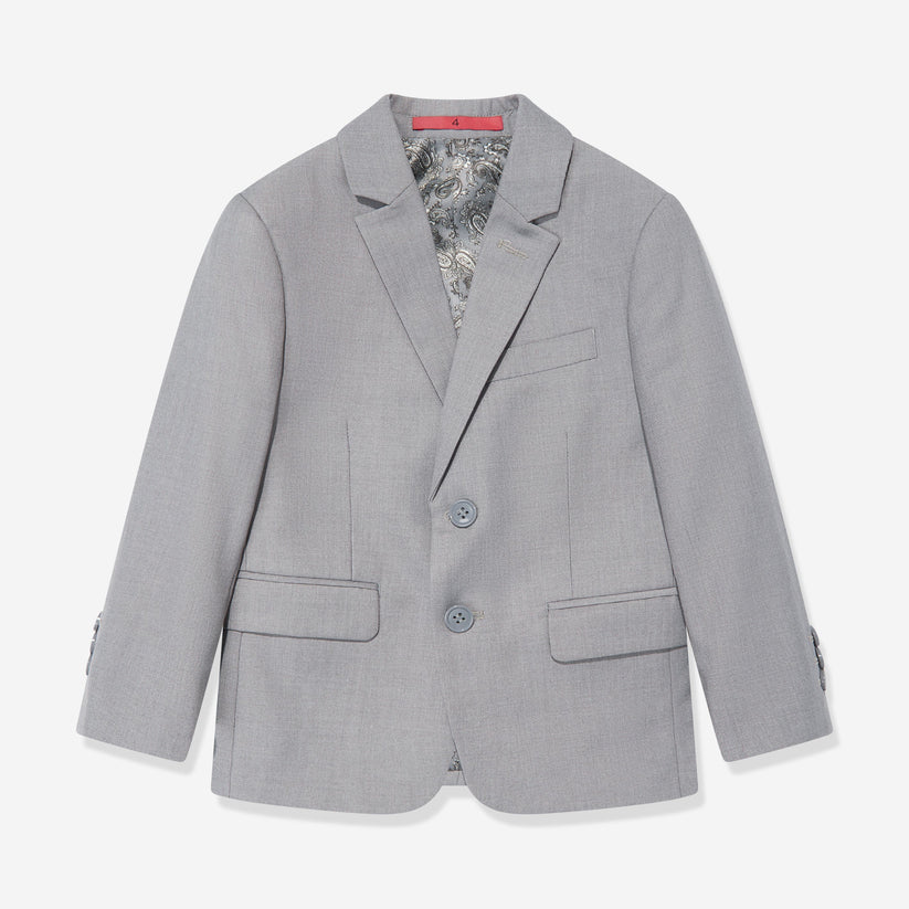 Gray blazer on a white background