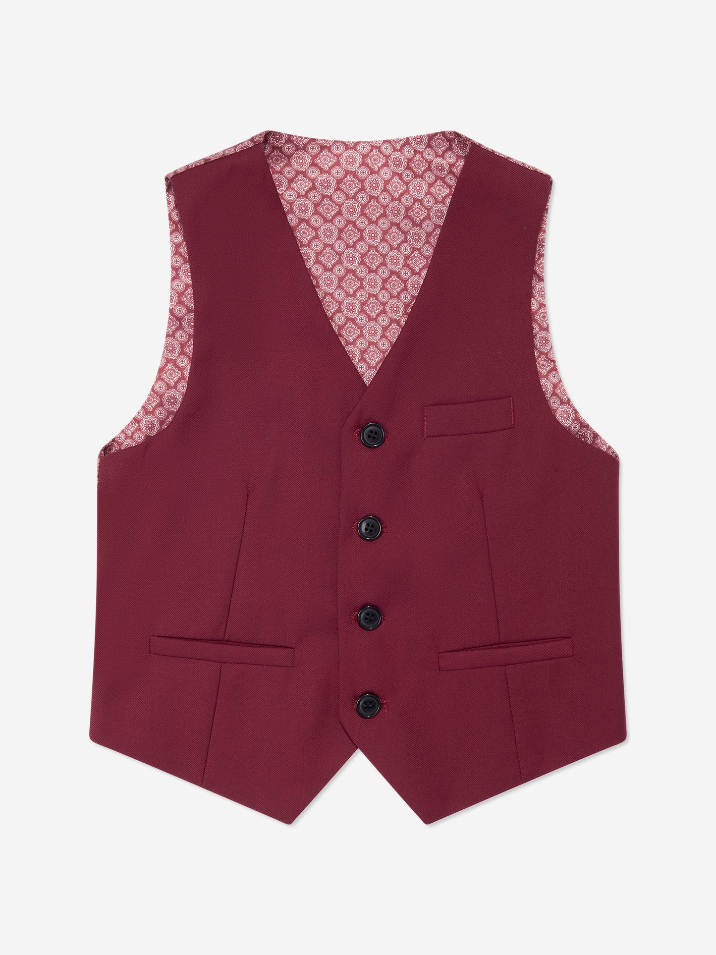 SUITLAB London Boys Burgundy 7 Piece Suit Set Ages 2–14 Yrs