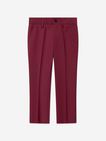 SUITLAB London Boys Burgundy 7 Piece Suit Set Ages 2–14 Yrs