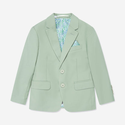 Light green blazer on a white background