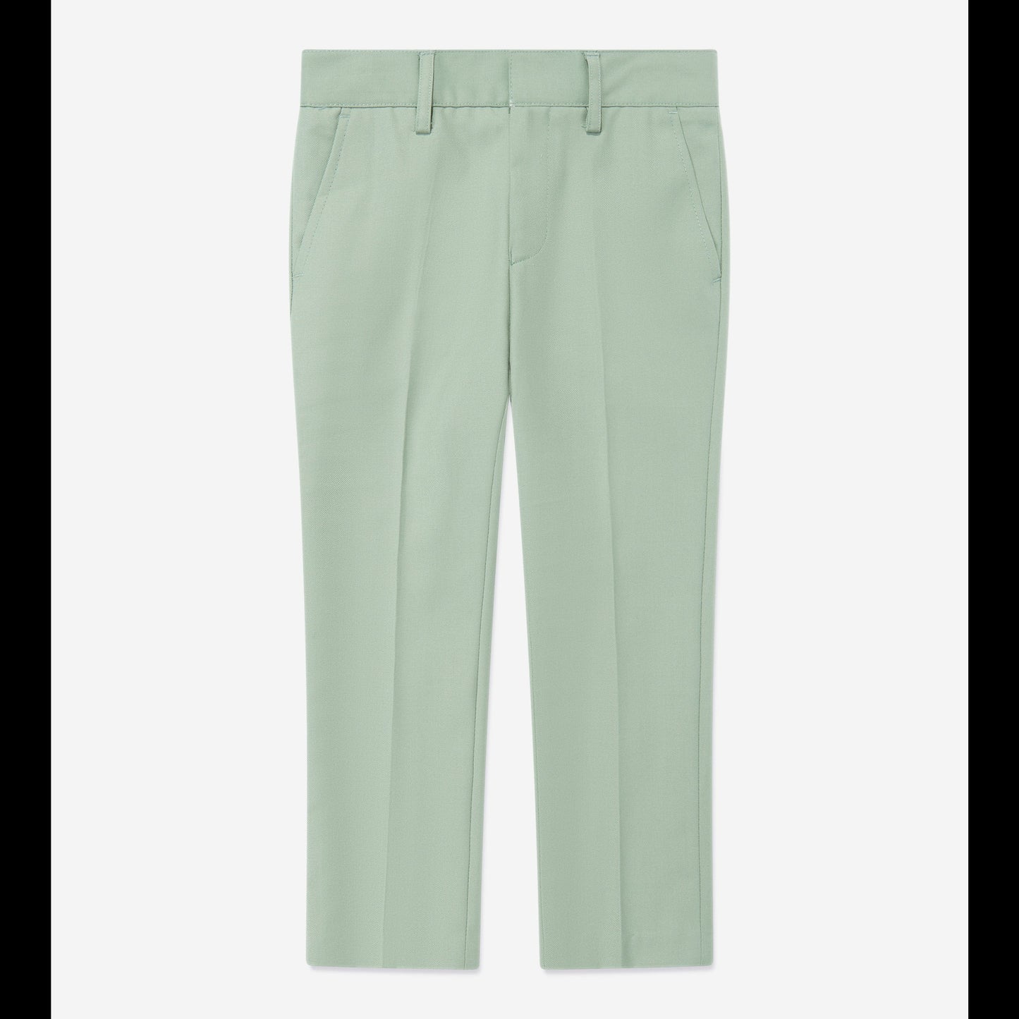Light green pants on a white background