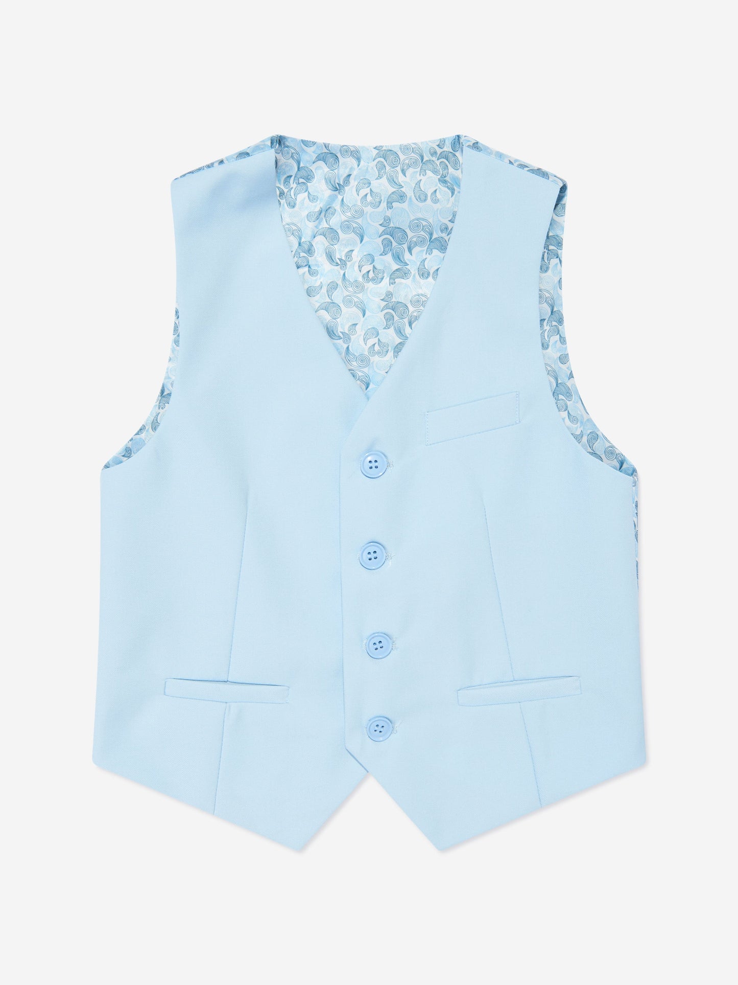 SUITLAB London Boys Sky Blue 7 Piece Suit Set Ages 2–14 Yrs