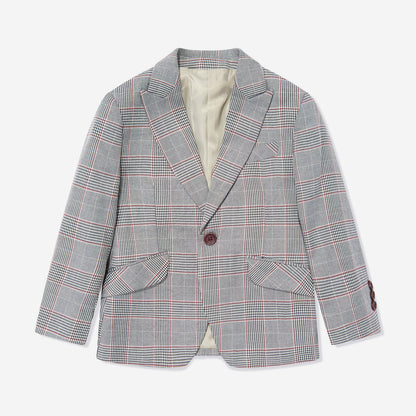 Checkered blazer on a white background