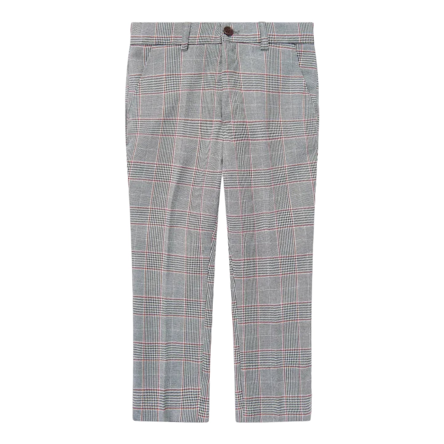 Plaid pants on a white background