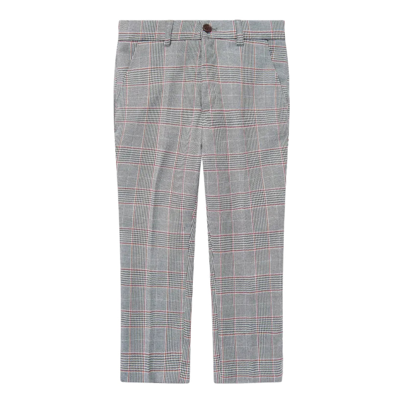 Plaid pants on a white background