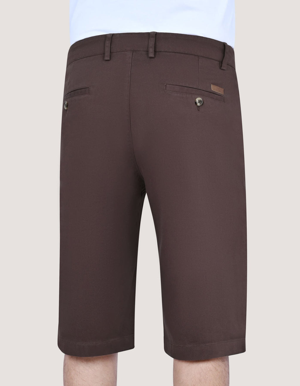 Comfort Fit Chocolate Denim Shorts