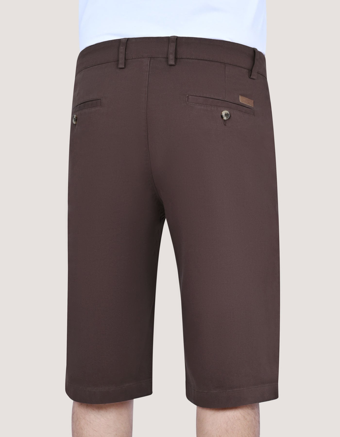 Comfort Fit Chocolate Denim Shorts