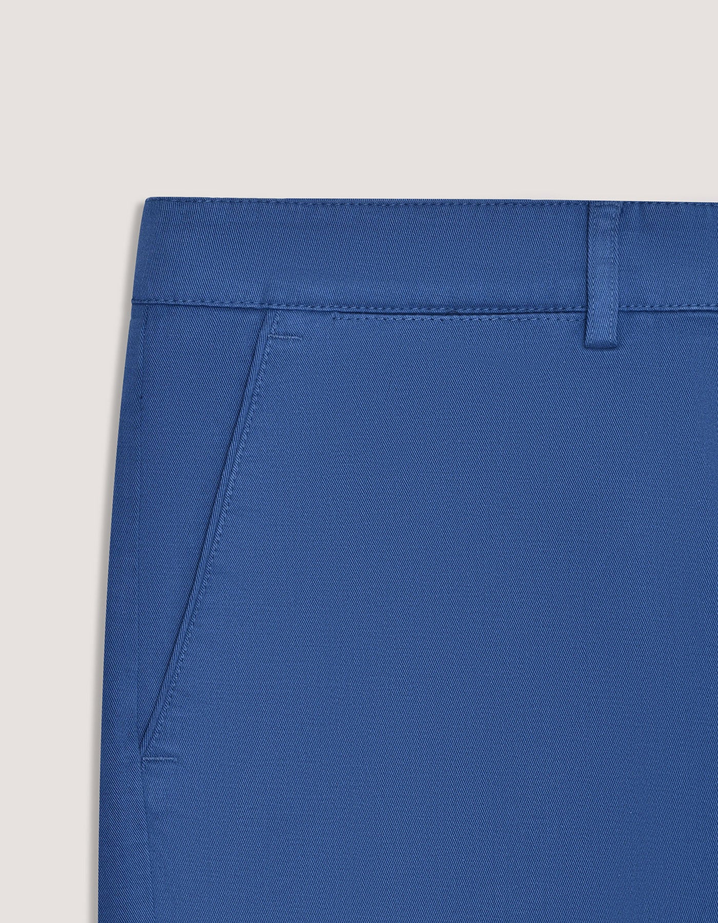 Medium Blue Cotton Blend Shorts
