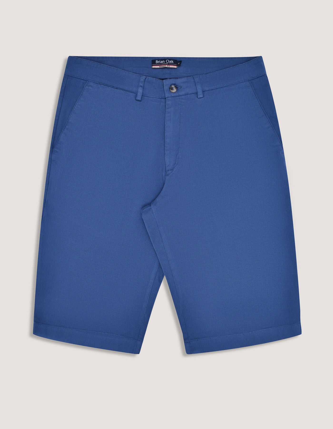 Medium Blue Cotton Blend Shorts