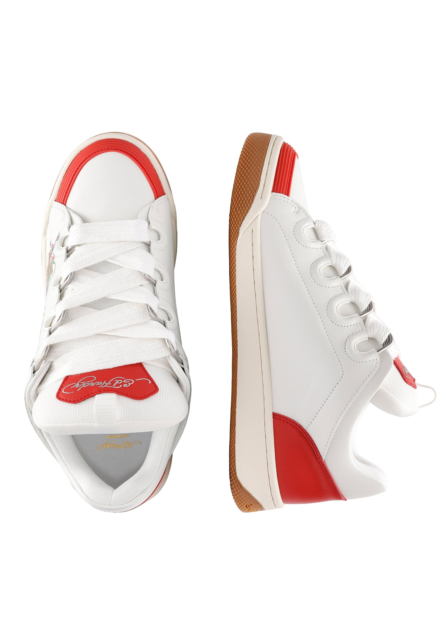 Mens Hardflip Low - Dragons - White/Red