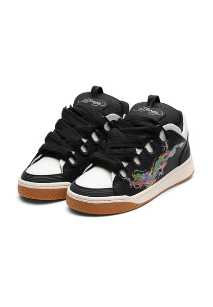 Mens Hardflip Low - Dragons - Black/White
