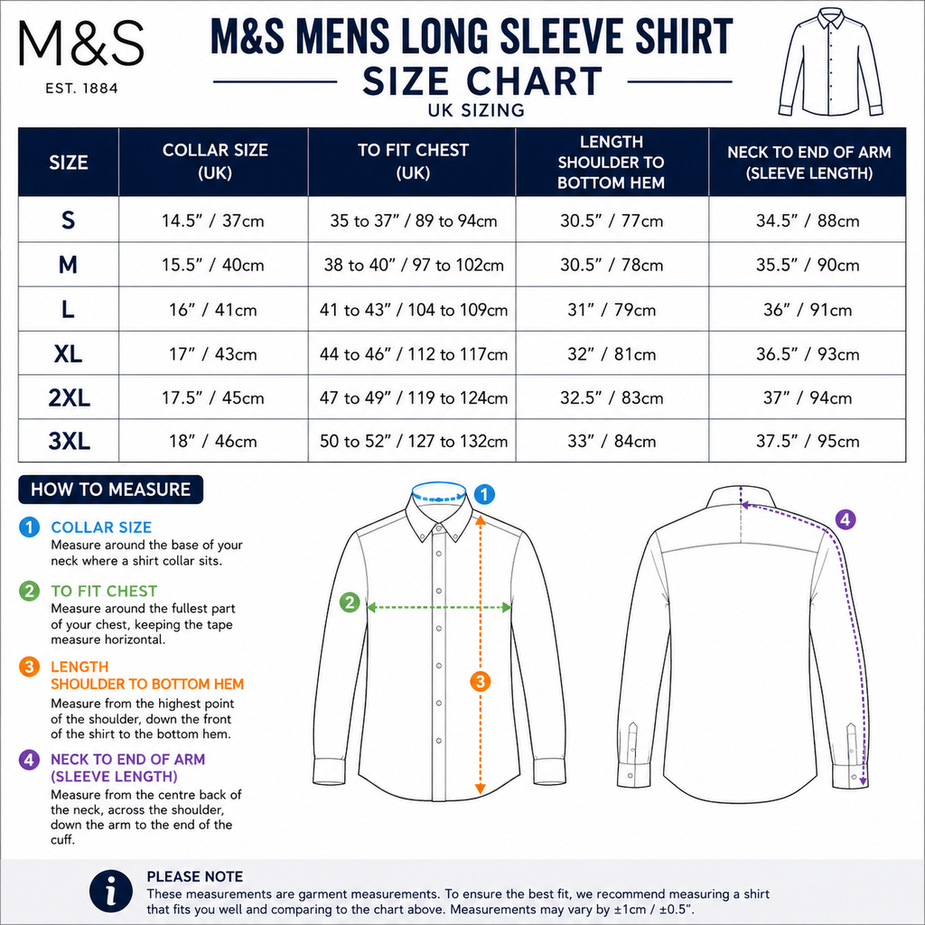 M&S Mens Regular Fit Cotton Shirt Easy Iron Formal Smart Work Shirt - QHA UK