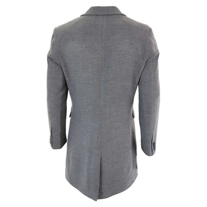 TruClothing Men's Classic Long Wool Overcoat