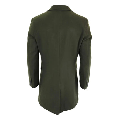 TruClothing Men's Classic Long Wool Overcoat