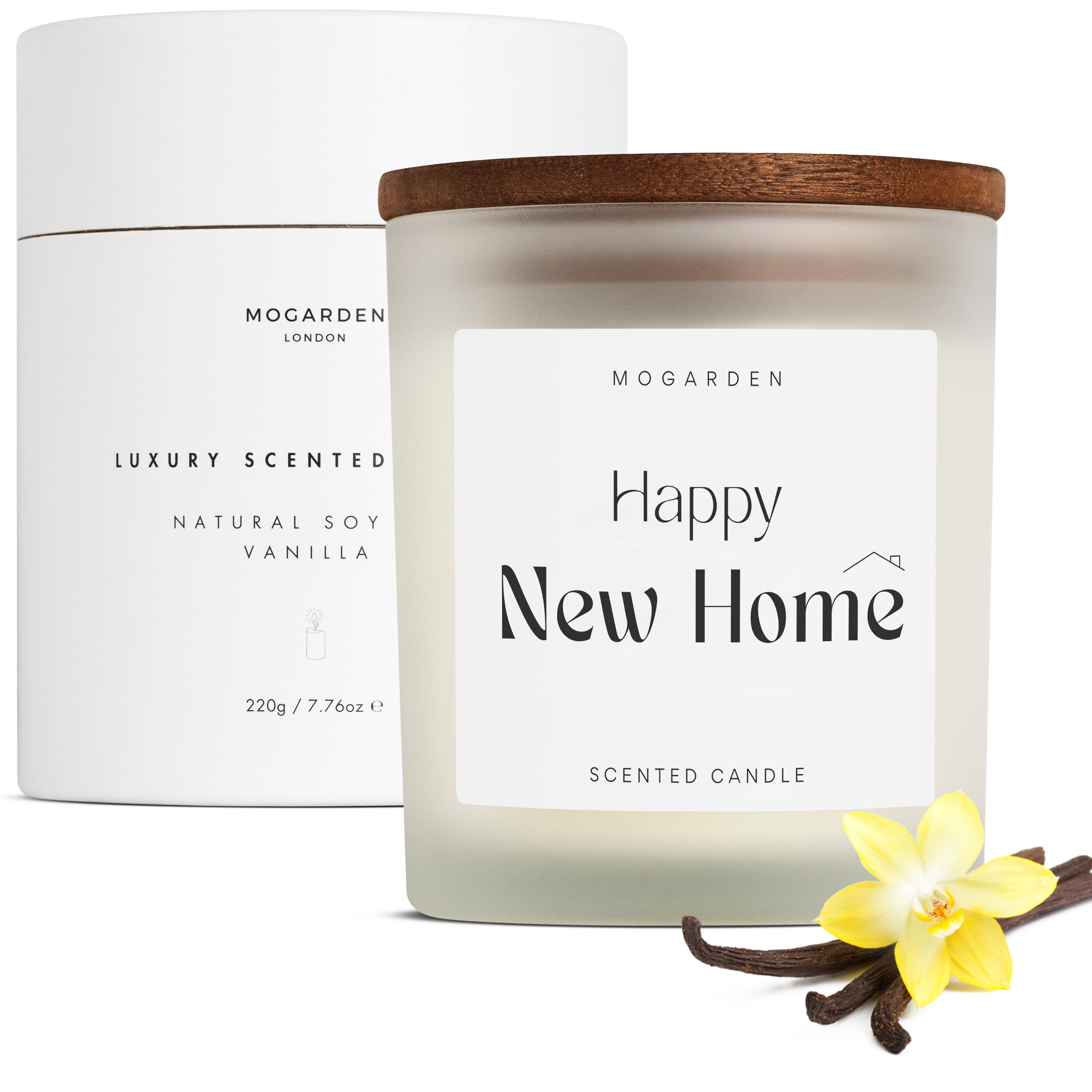 New Home Candle, New Home Gifts, Housewarming Gifts, Luxury Scented Vanilla Candle 220g