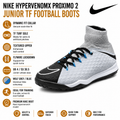 Nike Unisex Jr HypervenomX Proximo 2 DF TF Kids Football Boots UK 4 EU 36.5
