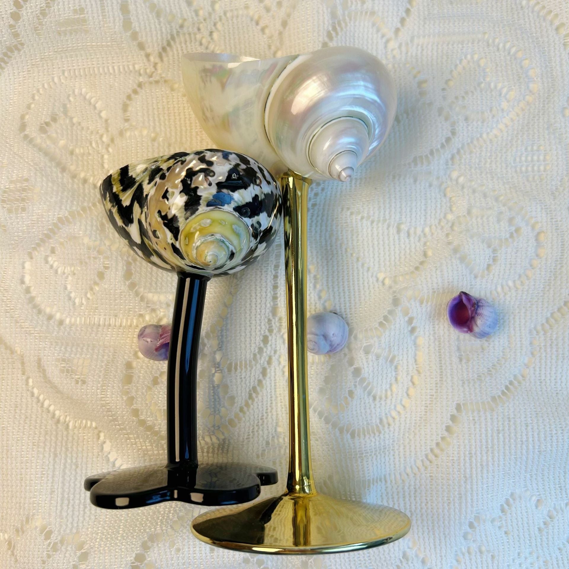 Ins Handmade Shell Conch Wine Glass Aromatherapy Dish