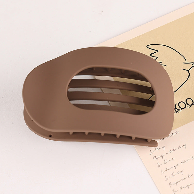 Flat Oval Barrettes Back Head Updo Hair Claw