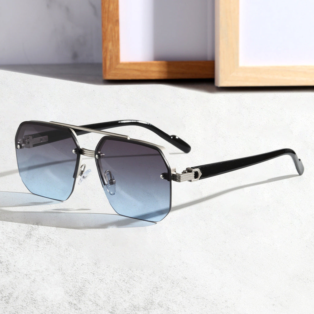 Men’s Fashion Sunglasses - Versatile Silver Gold