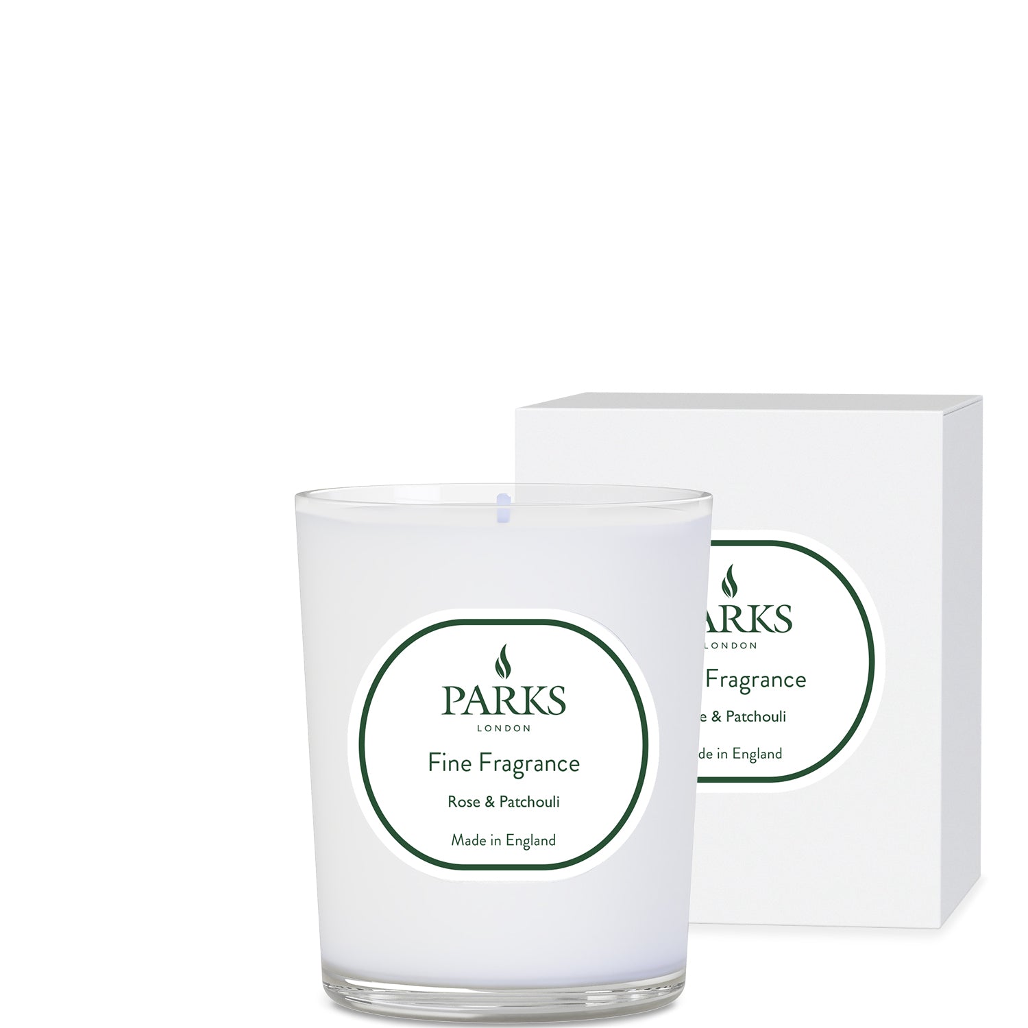 FINE FRAGRANCE 180G CANDLE ROSE & PATCHOULI