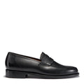 Mens Black Leather Loafers, Welted Leather Sole