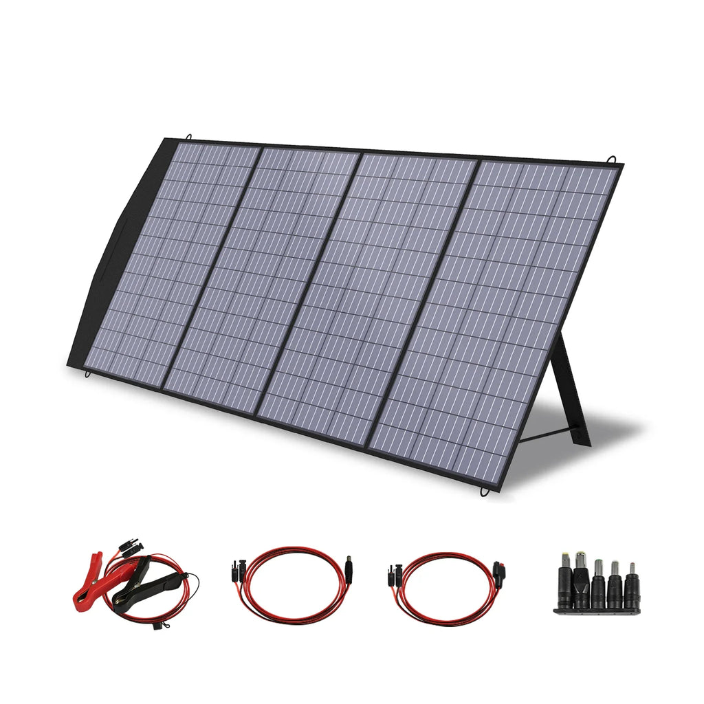 Portable Solar Panel 200W Foldable Waterproof High Efficiency 18V ALLPOWERS