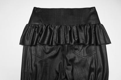 Punk Rave Bellatrix Goth Leggings Flares - Spiderweb Panel Alt Flared Trousers