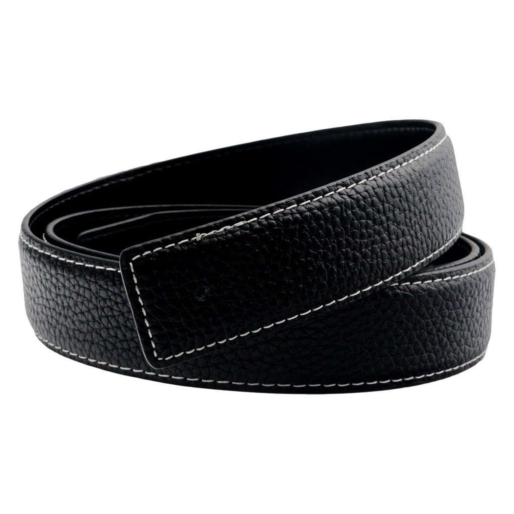 QHA Mens Leather Belts Genuine Replacement Belt Strap for H Buckle 32mm Wide Q03