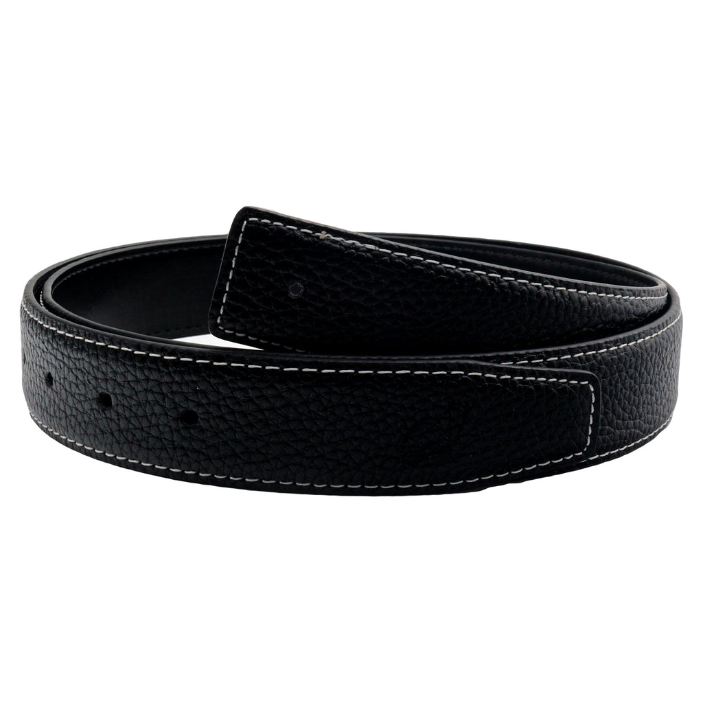 QHA Mens Leather Belts Genuine Replacement Belt Strap for H Buckle 32mm Wide Q03