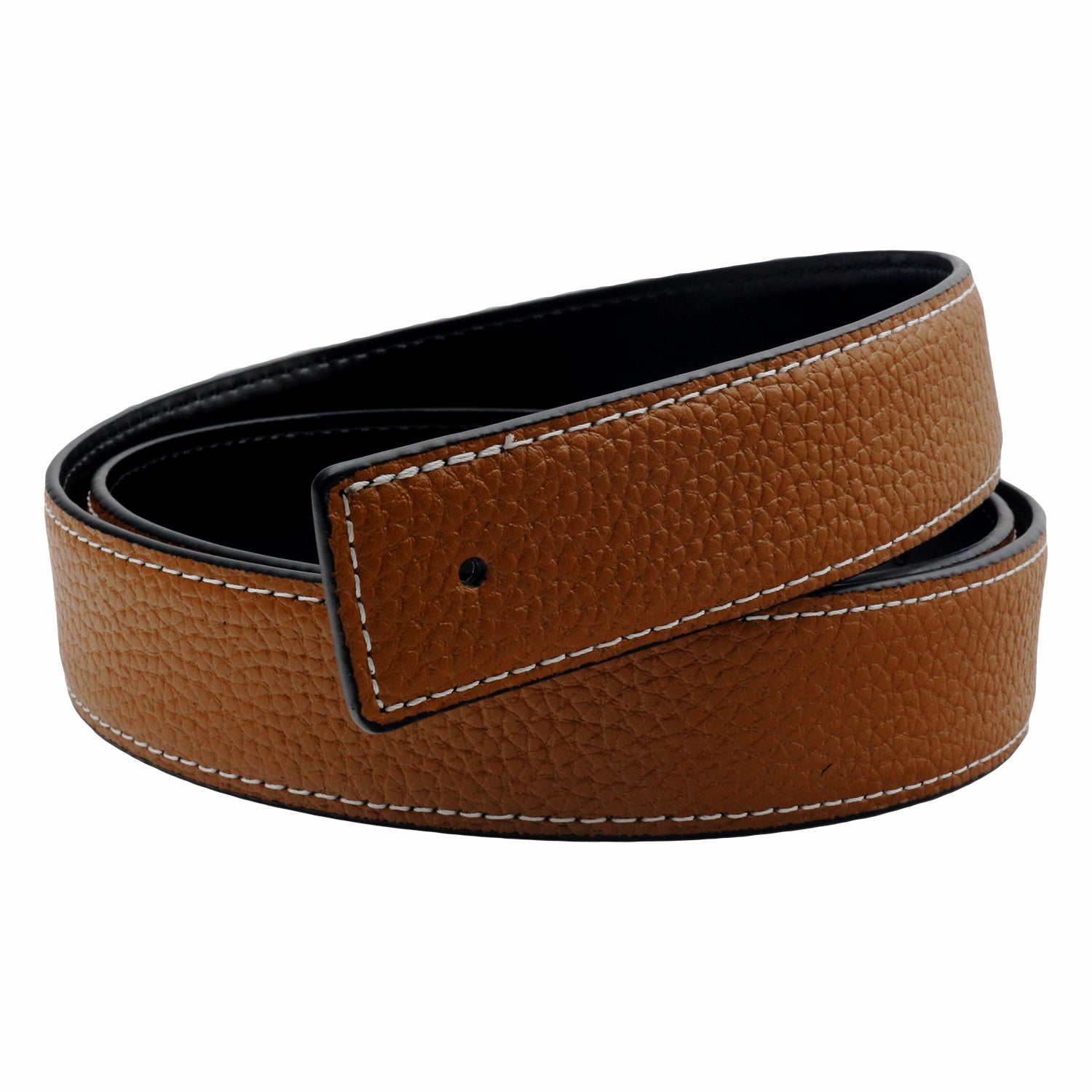 QHA Mens Leather Belts Genuine Replacement Belt Strap for H Buckle 32mm Wide Q03