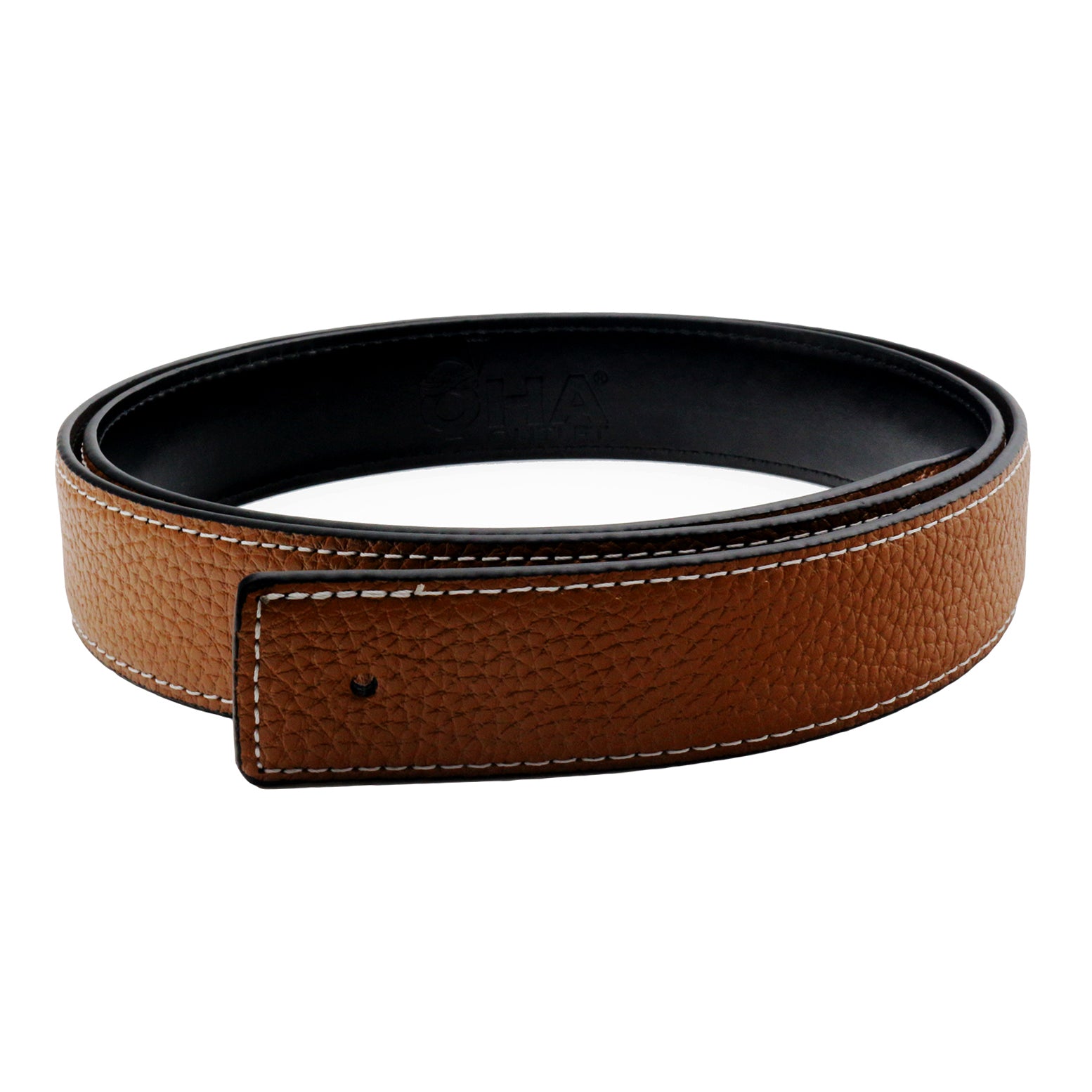 QHA Mens Leather Belts Genuine Replacement Belt Strap for H Buckle 32mm Wide Q03