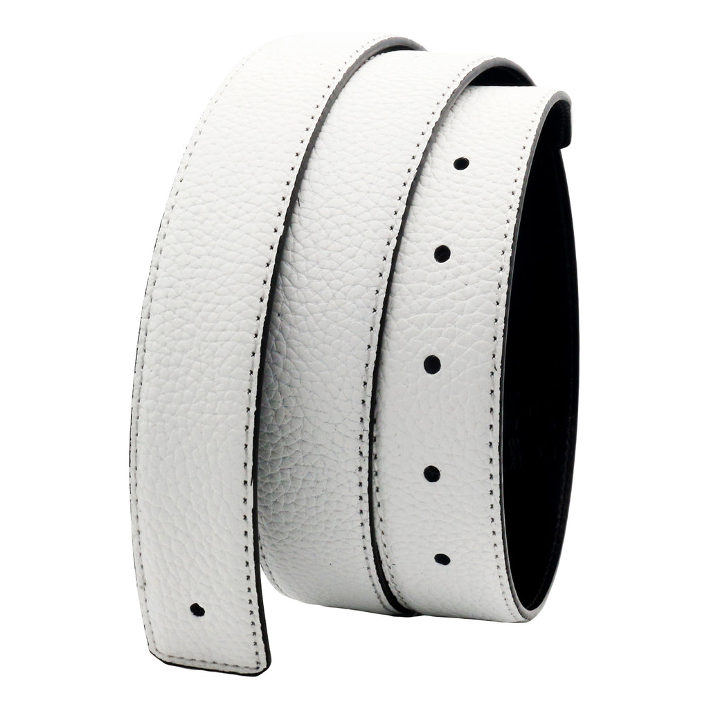 QHA Mens Leather Belts Genuine Replacement Belt Strap for H Buckle 32mm Wide Q03