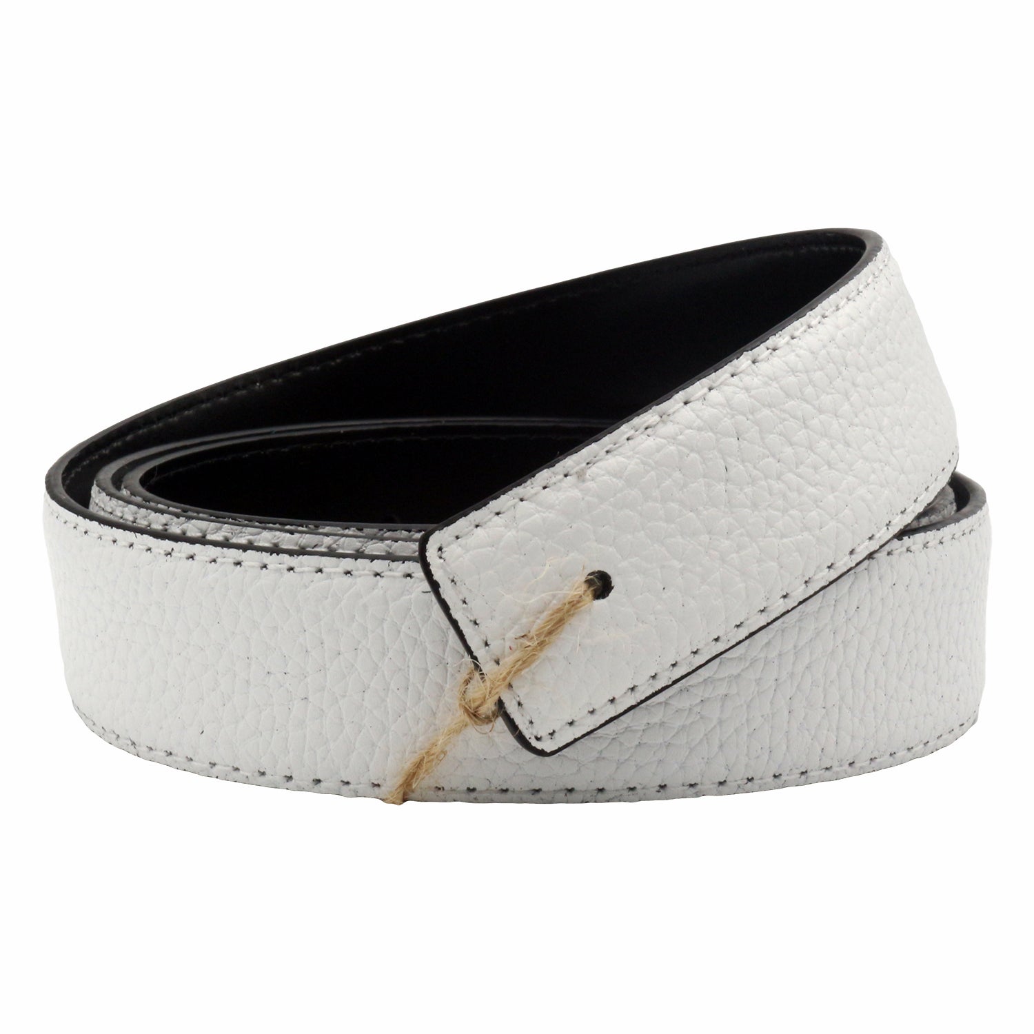 QHA Mens Leather Belts Genuine Replacement Belt Strap for H Buckle 32mm Wide Q03