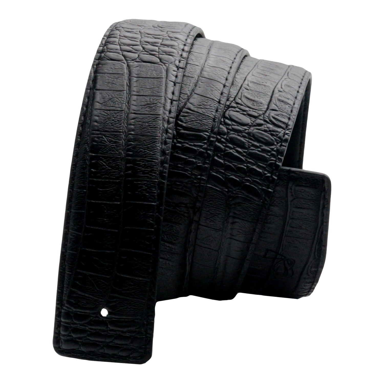 QHA Mens Leather Belts Replacement Belt Strap for Men Jeans No Buckle 38mm Wide Q04
