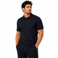 Eco Spirit Mens Organic Cotton Polo Shirt Pique Short Sleeve Casual Work Top