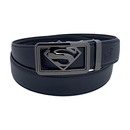 QHA Men's Ratchet Leather Belt – 35mm, Automatic Buckle, No Holes, 5 Colours Q07
