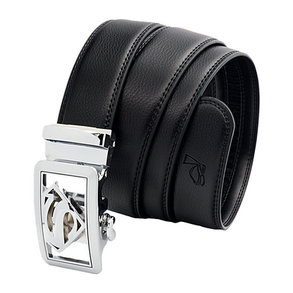 QHA Men's Ratchet Leather Belt – 35mm, Automatic Buckle, No Holes, 5 Colours Q07