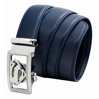 QHA Men's Ratchet Leather Belt – 35mm, Automatic Buckle, No Holes, 5 Colours Q07