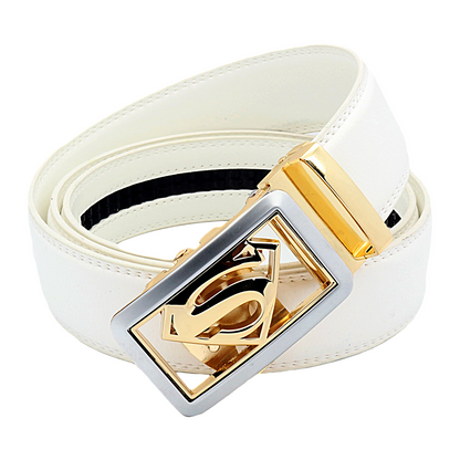 QHA Men's Ratchet Leather Belt – 35mm, Automatic Buckle, No Holes, 5 Colours Q07